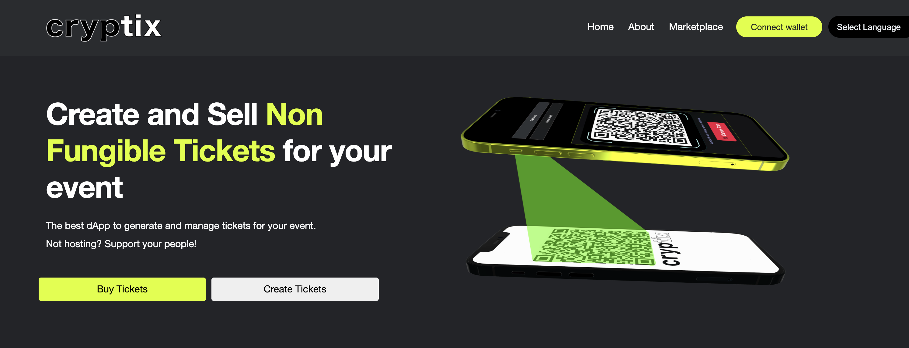 Cryptix - NFT Ticketing platform